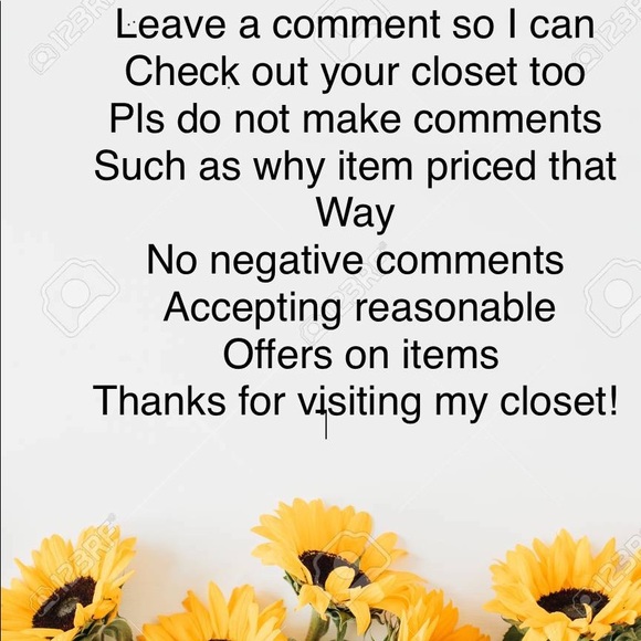 Welcome to my closet sunflower luxe pls check my closet rules. - Picture 2 of 2